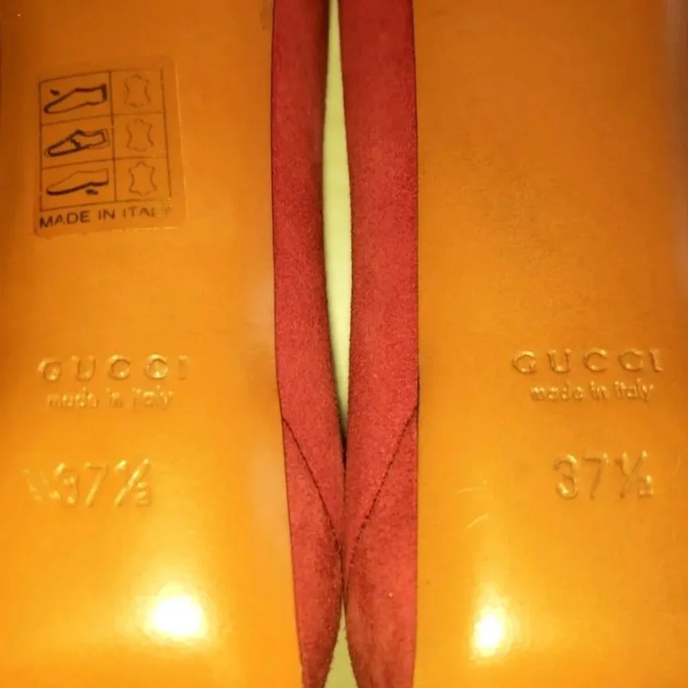 Gucci Raspberry Red platform heels - Picture 3 of 4